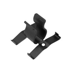 Powder Coated Metal 0.75" Barrel Clip w/Silicone Covers - Black 