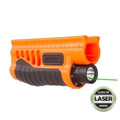 Less-Lethal Orange Shotgun Forend Light with Green Laser for Remington® 870/TAC-14