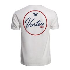 Vortex Golf Script Short Sleeve T-Shirt | White