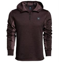 Frontier Limits 1/4 Zip Hooded Pullover - Mahogany